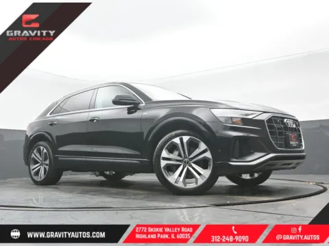 Black 2021 Audi Q8 55 Prestige for sale in Highland Park, IL