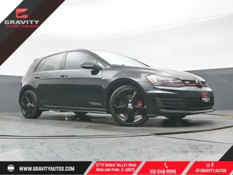 Black 2017 Volkswagen Golf GTI SE for sale in Highland Park, IL