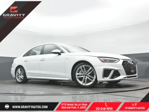 White 2024 Audi A4 45 S line Premium Plus for sale in Highland Park, IL