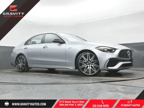 Silver 2023 Mercedes-Benz C-Class C 43 AMG for sale in Highland Park, IL