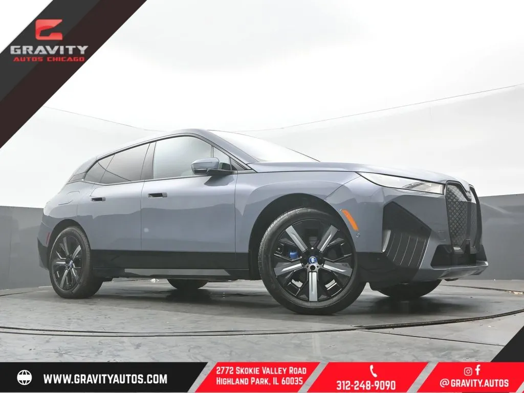 Gray 2023 BMW iX xDrive50 for sale in Highland Park, IL