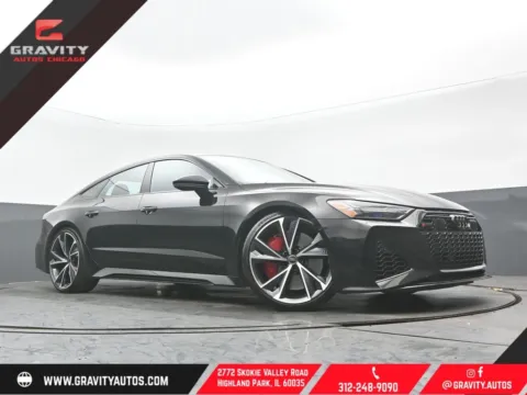 Black 2023 Audi RS 7 4.0T for sale in Highland Park, IL