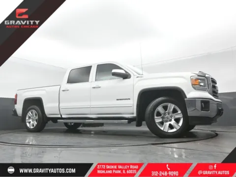 White 2015 GMC Sierra 1500 SLE for sale in Highland Park, IL