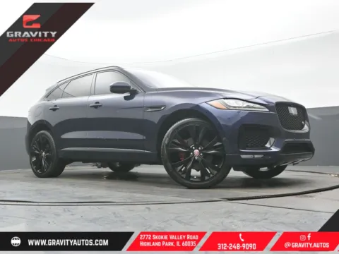 Blue 2019 Jaguar F-PACE S for sale in Highland Park, IL