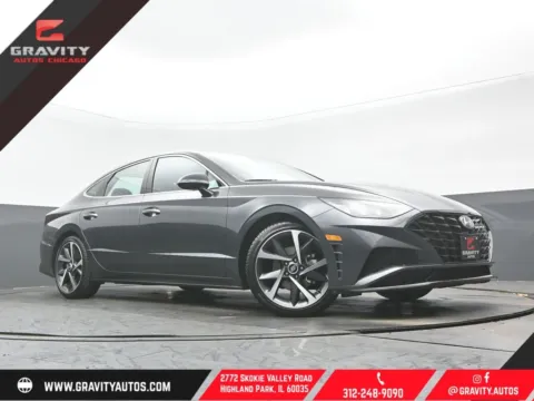 Gray 2022 Hyundai Sonata SEL Plus for sale in Highland Park, IL