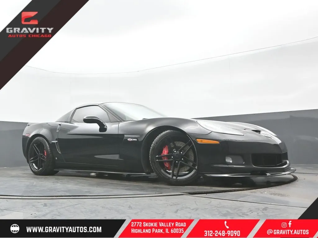 Black 2007 Chevrolet Corvette Z06 for sale in Highland Park, IL
