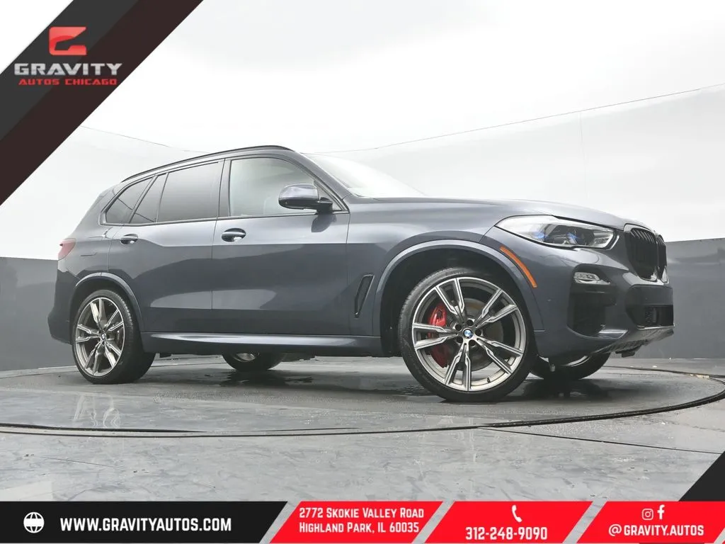 Gray 2021 BMW X5 M50i for sale in Highland Park, IL