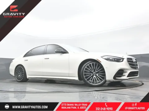 White 2023 Mercedes-Benz S-Class S 580 for sale in Highland Park, IL