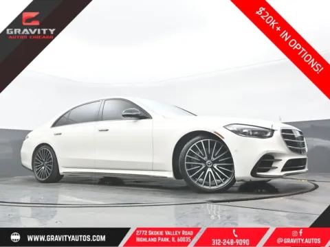 White 2023 Mercedes-Benz S-Class S 580 for sale in Highland Park, IL