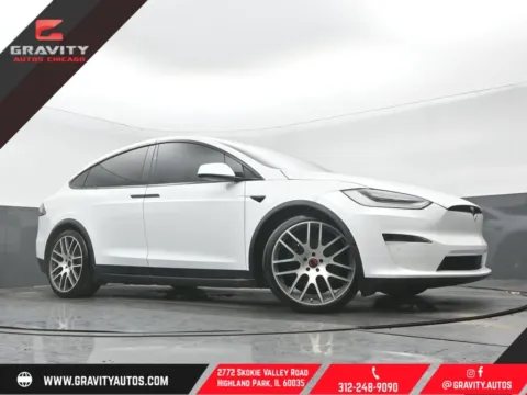 White 2022 Tesla Model X Plaid for sale in Highland Park, IL