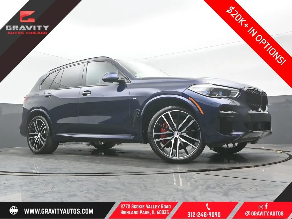 Blue 2023 BMW X5 M50i for sale in Highland Park, IL