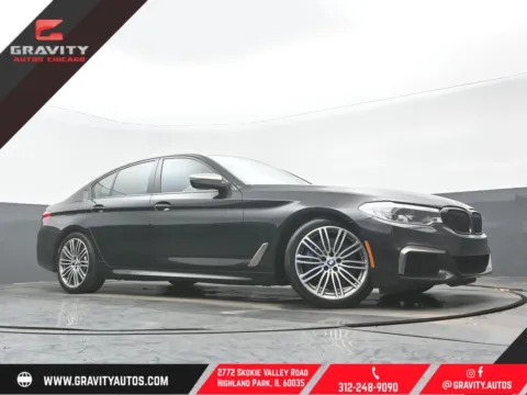Black 2020 BMW 5 Series M550i xDrive for sale in Highland Park, IL