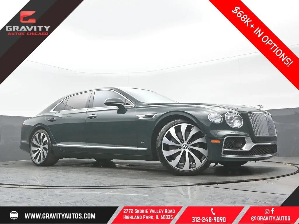 Green 2022 Bentley Flying Spur V8 for sale in Highland Park, IL