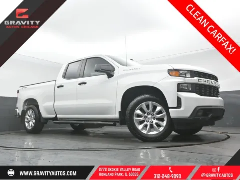 White 2021 Chevrolet Silverado 1500 Custom for sale in Highland Park, IL