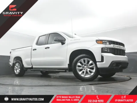 White 2021 Chevrolet Silverado 1500 Custom for sale in Highland Park, IL