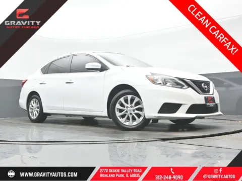 White 2019 Nissan Sentra SV for sale in Highland Park, IL