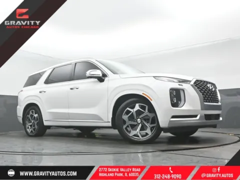 White 2021 Hyundai Palisade Calligraphy for sale in Highland Park, IL