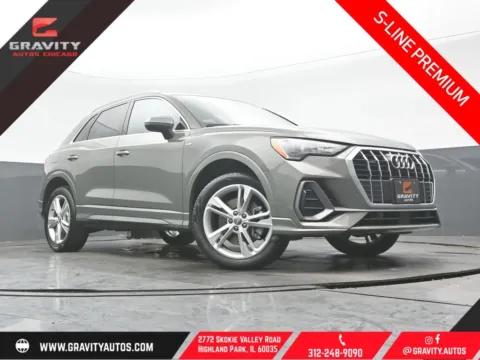 Gray 2020 Audi Q3 Premium S line for sale in Highland Park, IL