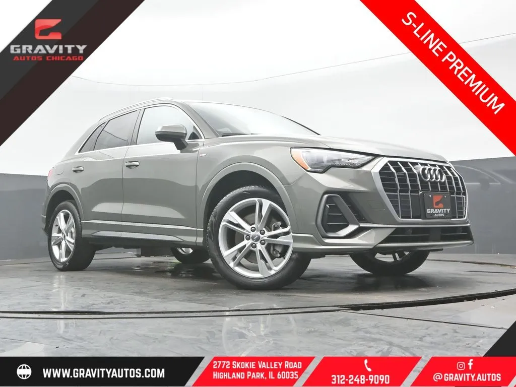 Gray 2020 Audi Q3 Premium S line for sale in Highland Park, IL