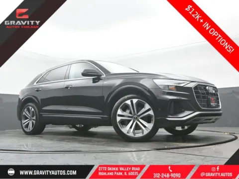 Black 2021 Audi Q8 55 Prestige for sale in Highland Park, IL