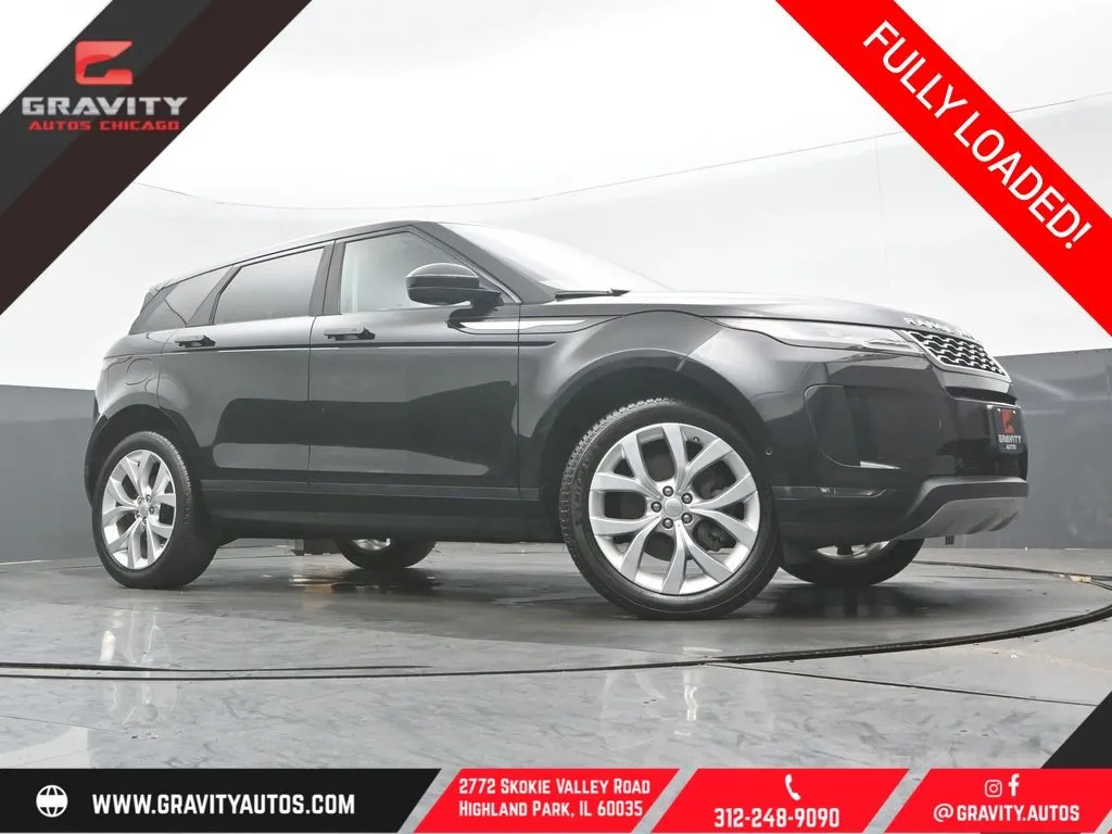 Black 2020 Land Rover Range Rover Evoque SE for sale in Highland Park, IL
