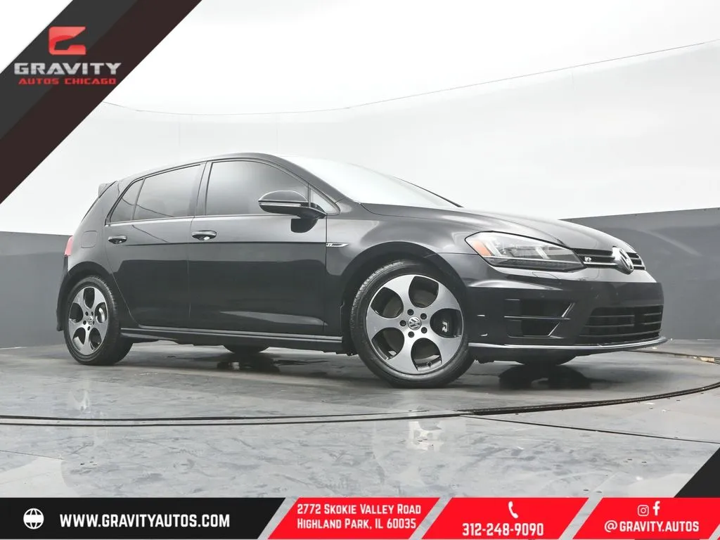 Black 2016 Volkswagen Golf R DCC & Navigation 4Motion for sale in Highland Park, IL