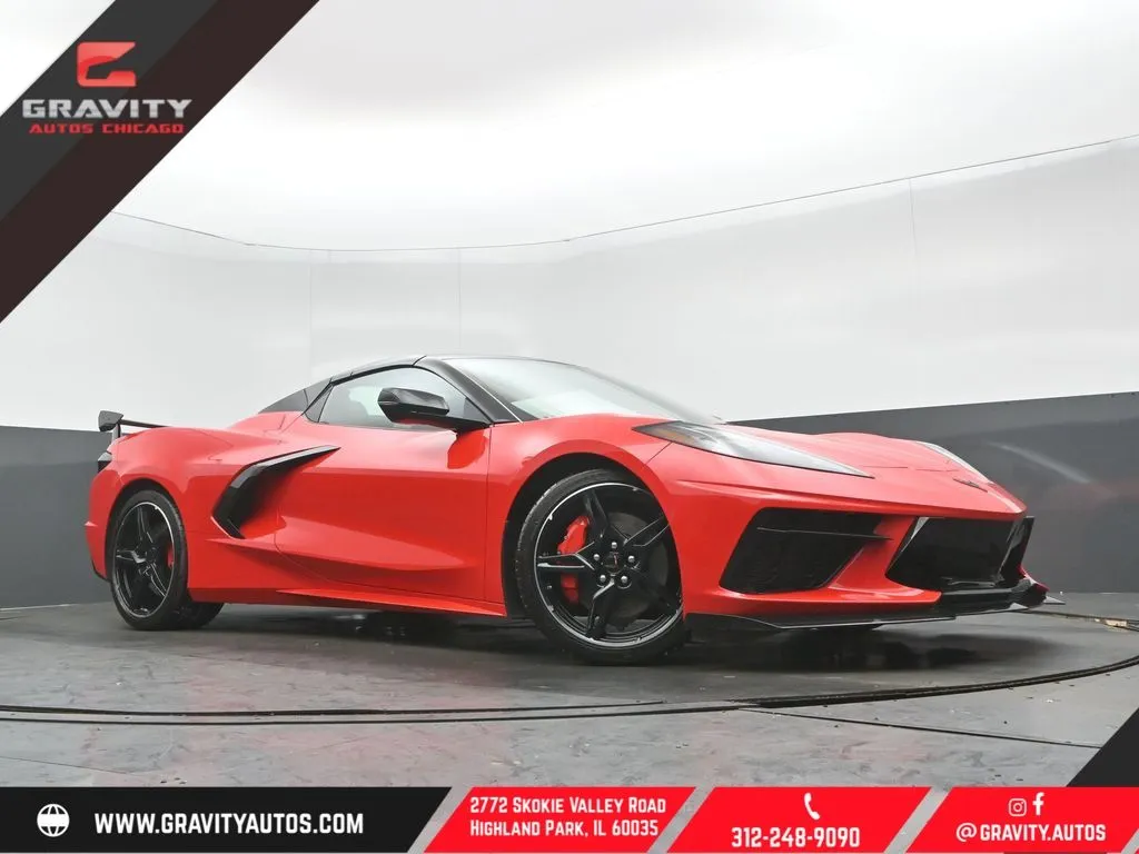 Red 2021 Chevrolet Corvette Stingray for sale in Highland Park, IL