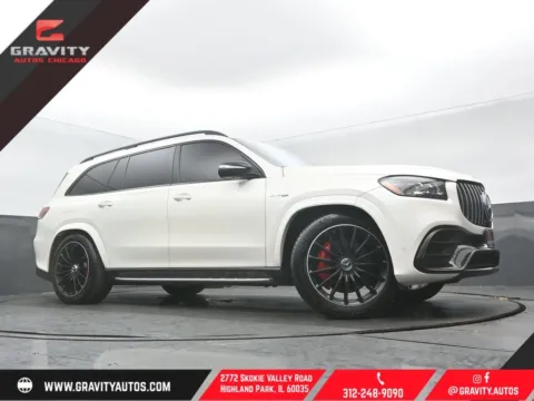 White 2021 Mercedes-Benz GLS 63 AMG for sale in Highland Park, IL