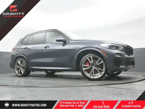 Gray 2021 BMW X5 M50i for sale in Highland Park, IL