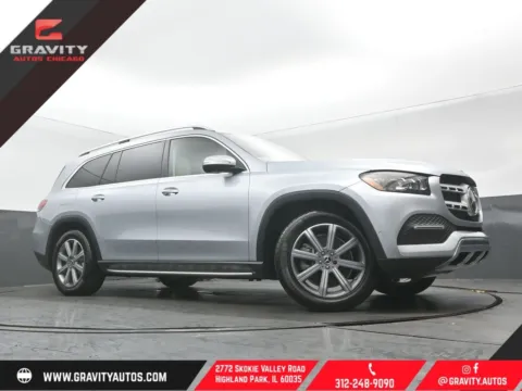 Silver 2022 Mercedes-Benz GLS 450 for sale in Highland Park, IL
