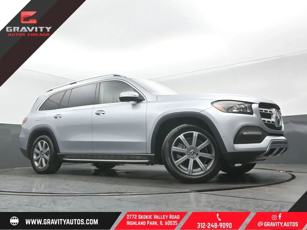 Silver 2022 Mercedes-Benz GLS 450 for sale in Highland Park, IL