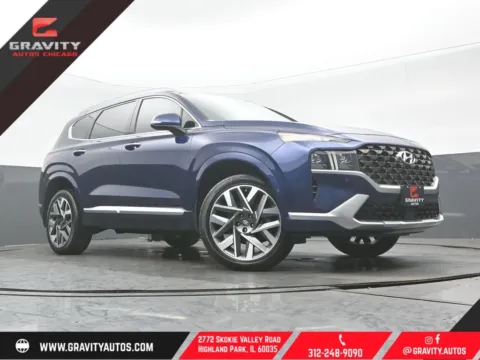 Blue 2022 Hyundai Santa Fe Calligraphy for sale in Highland Park, IL