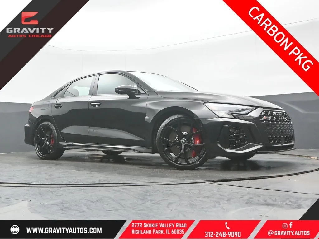 Black 2024 Audi RS 3 2.5T for sale in Highland Park, IL