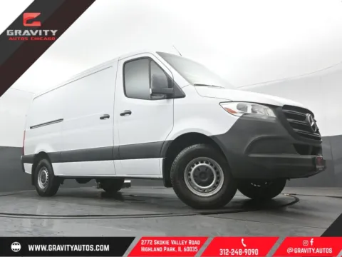 White 2023 Mercedes-Benz Sprinter 2500 Cargo 144 WB for sale in Highland Park, IL