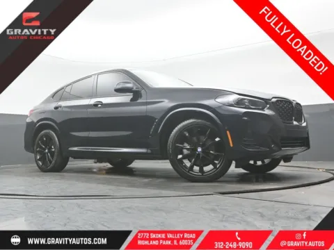 Black 2023 BMW X4 xDrive30i for sale in Highland Park, IL