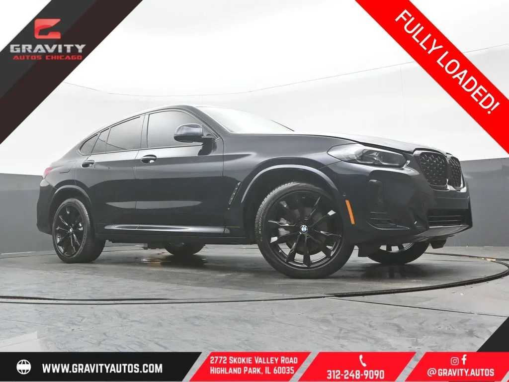 Black 2023 BMW X4 xDrive30i for sale in Highland Park, IL
