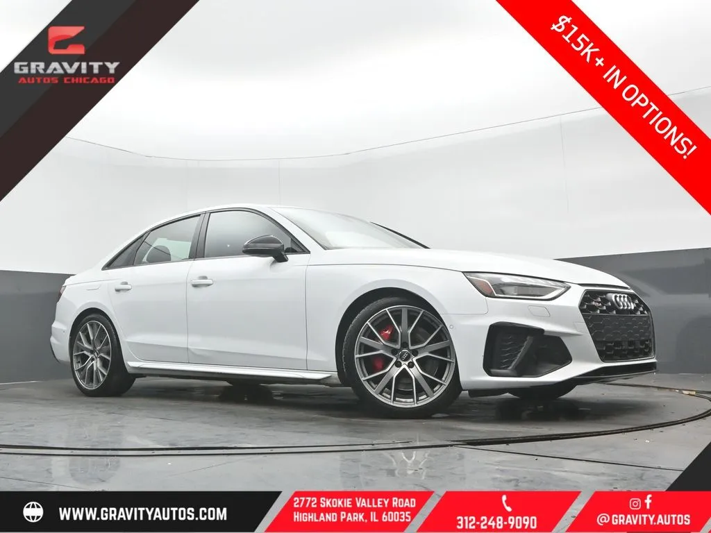 White 2020 Audi S4 3.0T Prestige for sale in Highland Park, IL