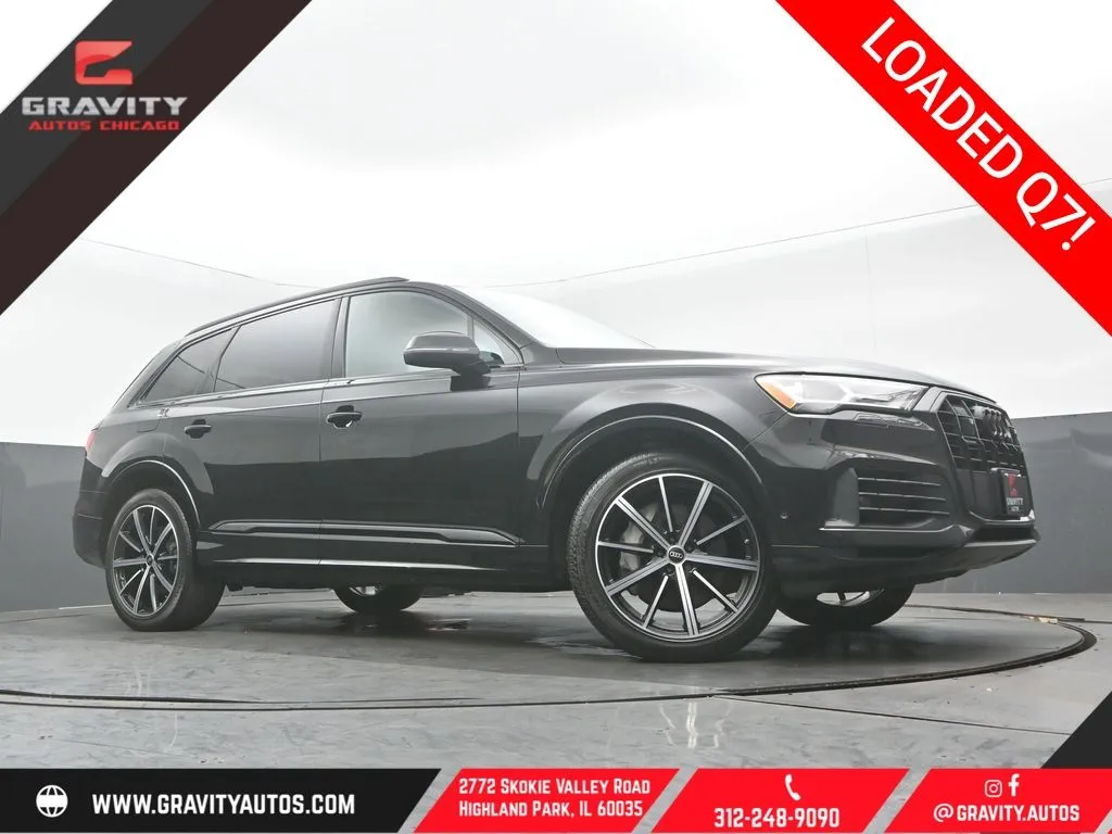 Black 2023 Audi Q7 55 Premium Plus for sale in Highland Park, IL