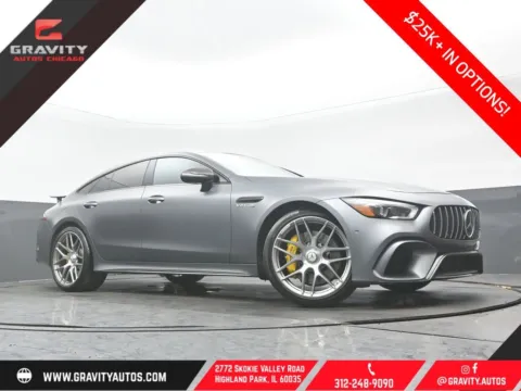 Gray 2021 Mercedes-Benz AMG GT 63 S for sale in Highland Park, IL