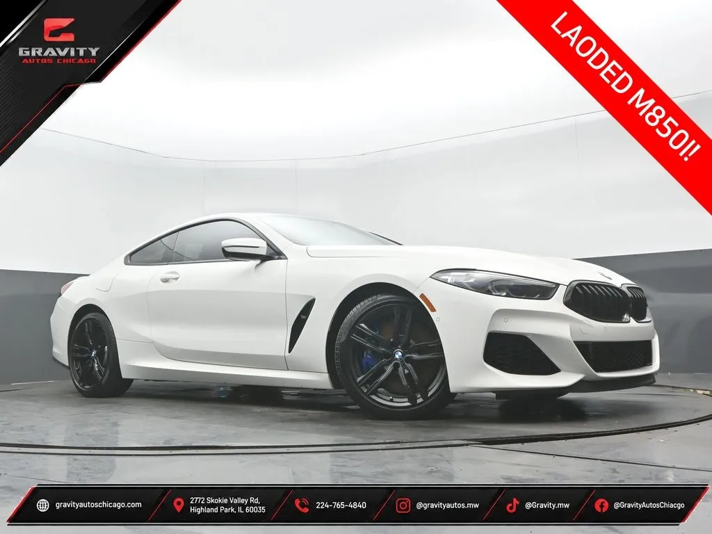 White 2021 BMW 8 Series M850i xDrive for sale in Highland Park, IL