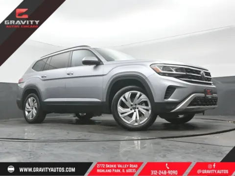 Silver 2023 Volkswagen Atlas 3.6L V6 SE w/Technology for sale in Highland Park, IL