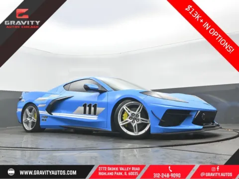 Blue 2021 Chevrolet Corvette Stingray for sale in Highland Park, IL