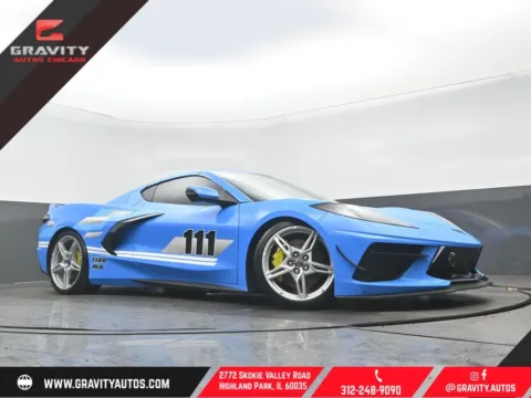 Blue 2021 Chevrolet Corvette Stingray for sale in Highland Park, IL