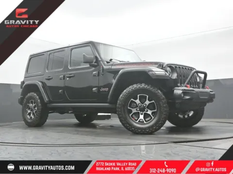 Black 2021 Jeep Wrangler Unlimited Rubicon for sale in Highland Park, IL