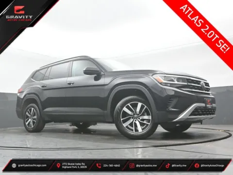 Black 2023 Volkswagen Atlas 2.0T SE for sale in Highland Park, IL