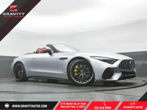 Silver 2022 Mercedes-Benz SL-Class SL 63 AMG for sale in Highland Park, IL