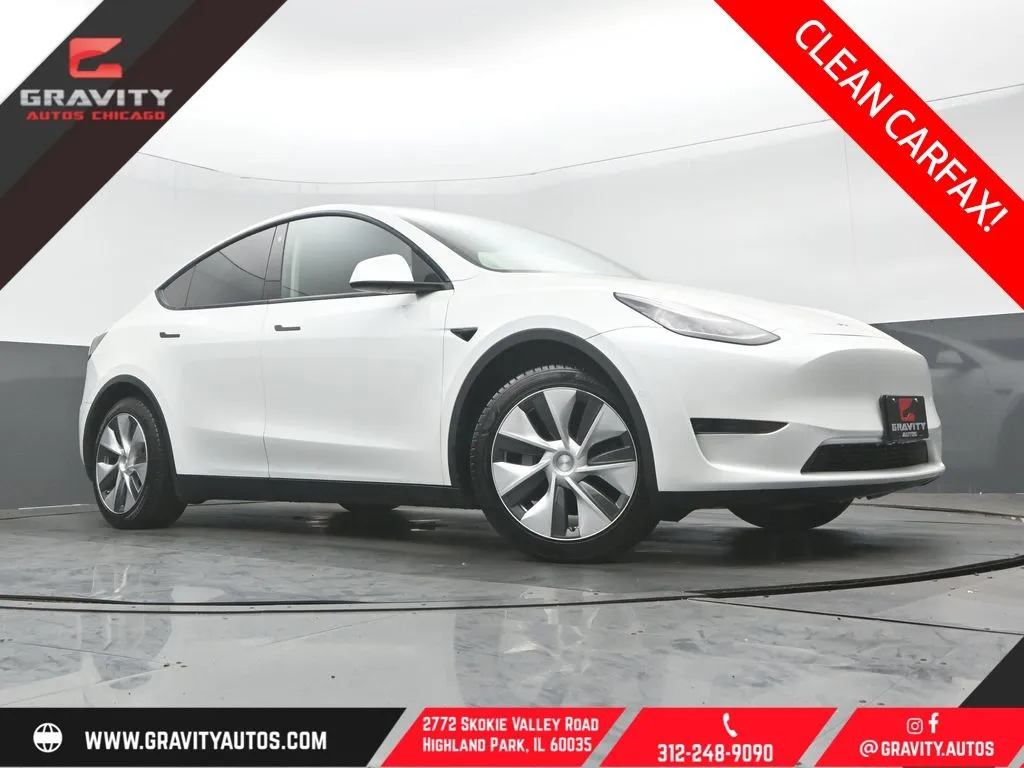 White 2021 Tesla Model Y Long Range for sale in Highland Park, IL