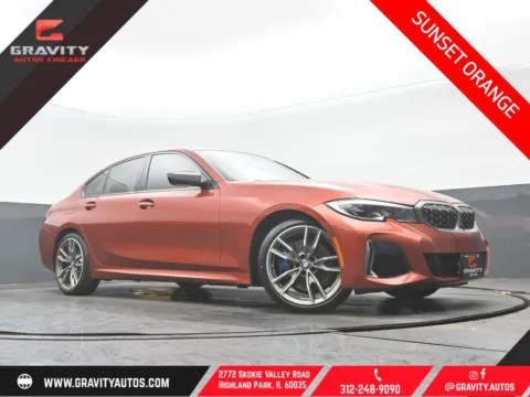 Orange 2021 BMW 3 Series M340i xDrive for sale in Highland Park, IL