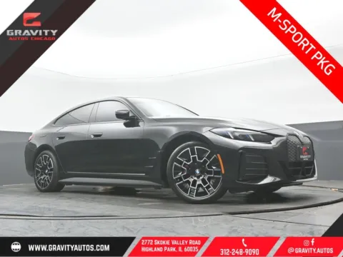 Black 2025 BMW i4 xDrive40 for sale in Highland Park, IL
