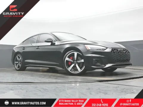 Black 2023 Audi A5 Sportback 45 S line Premium Plus for sale in Highland Park, IL